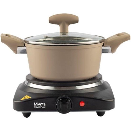 Mienta - Hot Travel Plate 1500 Watts - HP41425A - Black Mienta - Hot Travel Plate 1500 Watts - HP41425A - Black