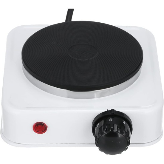 Single Electric Hot Plate - White