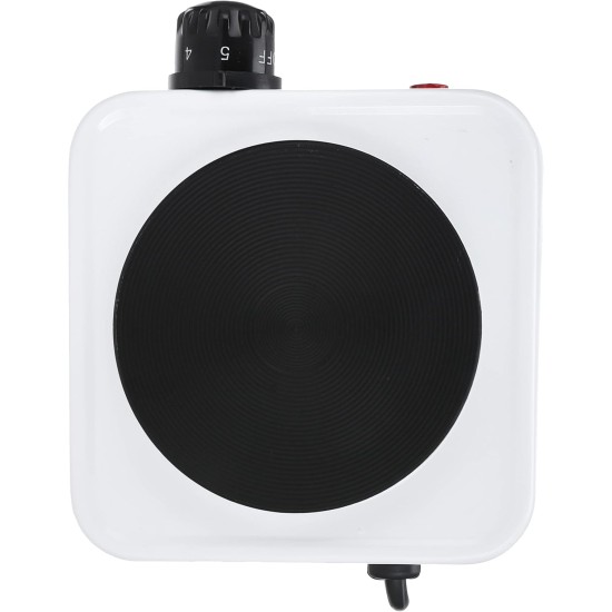 Single Electric Hot Plate - White