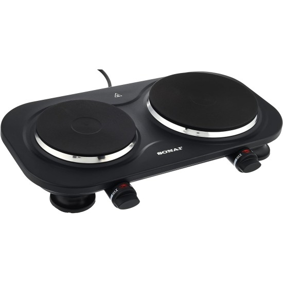 Sonai Hot Plate, adjustable thermostat, 2 heater 2500 Watt - SH-360 Sonai Hot Plate, adjustable thermostat, 2 heater 2500 Watt - SH-360