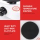 hanso electric hot plate with Non-Stick Coating, One Cooking Plate, Adjustable Temperature, Auto-Thermostat, Overheat Protection, Compact and Portable for Countertop Cooking, 900W