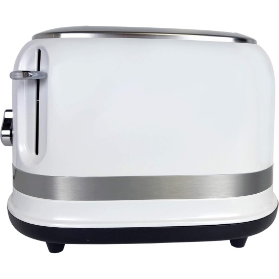 Ariete 0149W Moderna 2 Slice Toaster, Defrost, Heating & Cooking Function, White Ariete 0149W Moderna 2 Slice Toaster, Defrost, Heating & Cooking Function, White
