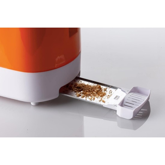 Ariete 159 Toastime, Orange Toaster, 2 Slice Capacity, 9 Browning Levels, 700 W, 3 Functions, Orange, no pliers. (by Delonghi Group)no pliers. 159 (by Delonghi Group). Ariete 159 Toastime, Orange Toaster, 2 Slice Capacity, 9 Browning Levels, 700 W, 3 Functions, Orange, no pliers. (by Delonghi Group)no pliers. 159 (by Delonghi Group).