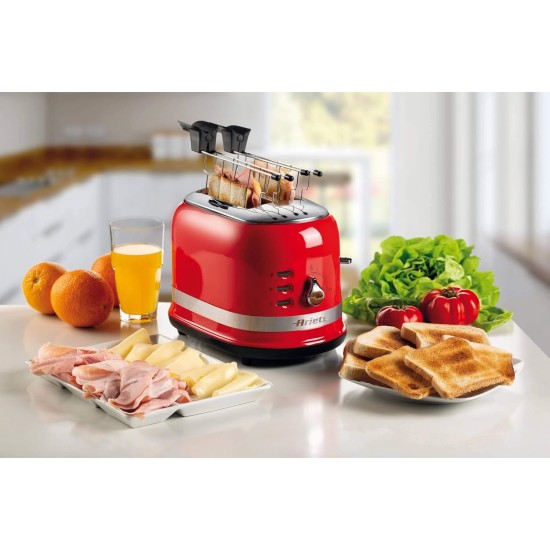 Ariete Moderna 0149 toaster 2 slice(s) Red 815 W Including sandwich irons Ariete Moderna 0149 toaster 2 slice(s) Red 815 W Including sandwich irons