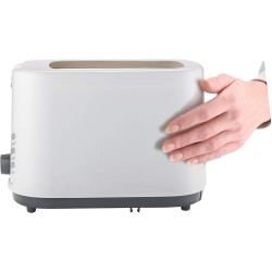 Black+Decker 750W 2 Slice Cool Touch Bread Toaster, White - ET125-B5, 2 Years Warranty