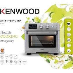 KENWOOD 2-in-1 25L Toaster Oven + Air Fryer - Oven Toaster Grill with Large Capacity,Rotisserie Function for Frying,Roasting, Grilling,Broiling,Baking,Browning, Defrosting,Heating MOA25.600BK Black