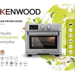 KENWOOD 2-in-1 25L Toaster Oven + Air Fryer-Oven Toaster Grill with Large Capacity, Rotisserie Function for Frying,Roasting, Grilling, Broiling, Baking, Browning,Defrosting,Heating MOA26.600SS Silver