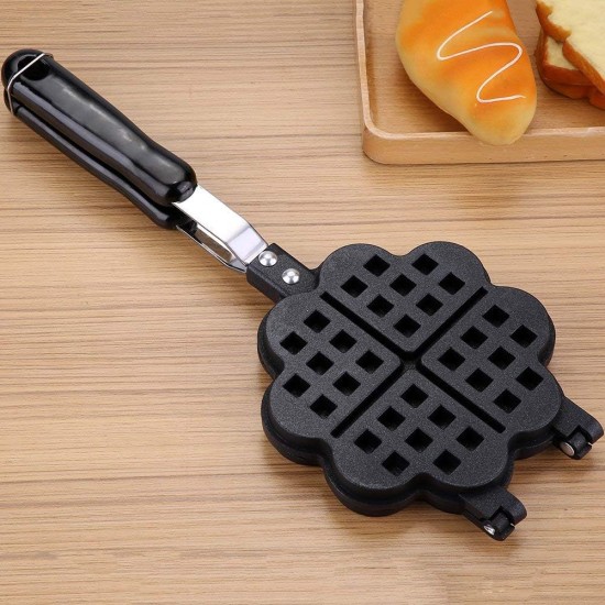 Heart Shape Waffle Pan Heart Shape Household Kitchen Gas Non-Stick Waffle Maker Pan MouldPress Plate Baking Tool