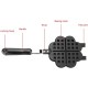 Heart Shape Waffle Pan Heart Shape Household Kitchen Gas Non-Stick Waffle Maker Pan MouldPress Plate Baking Tool