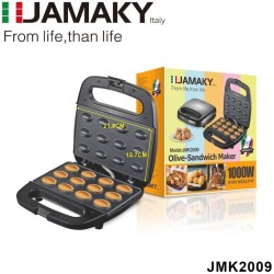 Jamaki Walnut Cookie Maker 1000W Easily Makes 12 Pieces Non-Stick Plates - jmk 2009