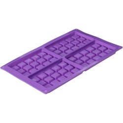 elyassin waffle silicone mold, 7 x 10 inches, assorted colors