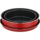 Trueval Teflon Oven trays set 2 pieces size 22-26 with pizza 28 color red Trueval Teflon Oven trays set 2 pieces size 22-26 with pizza 28 color red