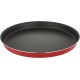 Trueval Teflon Oven trays set 2 pieces size 22-26 with pizza 28 color red Trueval Teflon Oven trays set 2 pieces size 22-26 with pizza 28 color red