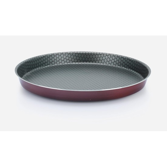 Trueval Teflon pizza tray set, 2 pcs size 24+28, color marron Trueval Teflon pizza tray set, 2 pcs size 24+28, color marron