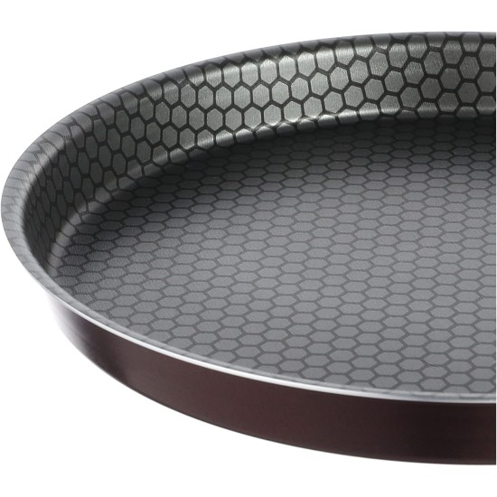 Trueval Teflon pizza tray set, 2 pcs size 24+28, color marron Trueval Teflon pizza tray set, 2 pcs size 24+28, color marron