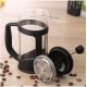 COFFEE.SHOP French Press Coffee and Tea Maker Manual Milk Frother Stainless Steel Filters Coffee Plunger 350ml