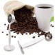 Coffee Bean Press Espresso, Rumanle Stand Coffee Measure tamper spoon Stainless Steel Coffee & Tea Tools Measuring Tamping Scoop Coffee Tamper (1 Piece, Silver) Coffee Bean Press Espresso, Rumanle Stand Coffee Measure tamper spoon Stainless Steel Coffee & Tea Tools Measuring Tamping Scoop Coffee Tamper (1 Piece, Silver)