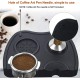 Coffee Tamper Tool, Silicone Rubber Espresso Tamping Mat, Double Hole Corner Edge Practical Stand Tamp Station 63mm to Protect Your Worktop for Espresso Baristas Powder Maker (Large Black) Coffee Tamper Tool, Silicone Rubber Espresso Tamping Mat, Double Hole Corner Edge Practical Stand Tamp Station 63mm to Protect Your Worktop for Espresso Baristas Powder Maker (Large Black)