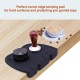 Coffee Tamper Tool, Silicone Rubber Espresso Tamping Mat, Double Hole Corner Edge Practical Stand Tamp Station 63mm to Protect Your Worktop for Espresso Baristas Powder Maker (Large Black) Coffee Tamper Tool, Silicone Rubber Espresso Tamping Mat, Double Hole Corner Edge Practical Stand Tamp Station 63mm to Protect Your Worktop for Espresso Baristas Powder Maker (Large Black)