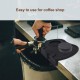 Coffee Tamper Tool, Silicone Rubber Espresso Tamping Mat, Double Hole Corner Edge Practical Stand Tamp Station 63mm to Protect Your Worktop for Espresso Baristas Powder Maker (Large Black) Coffee Tamper Tool, Silicone Rubber Espresso Tamping Mat, Double Hole Corner Edge Practical Stand Tamp Station 63mm to Protect Your Worktop for Espresso Baristas Powder Maker (Large Black)