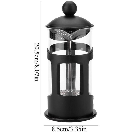 Coffee percolator rockyin coffee maker, portable stainless steel glass cafetiere french press maker home office tea coffee pot(600ml) Coffee percolator rockyin coffee maker, portable stainless steel glass cafetiere french press maker home office tea coffee pot(600ml)