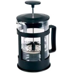 DRINK LAB 800 ml French Press Coffee Maker (5 Cups) Glass with Plastic Plunger for Gourmet Coffee French Press