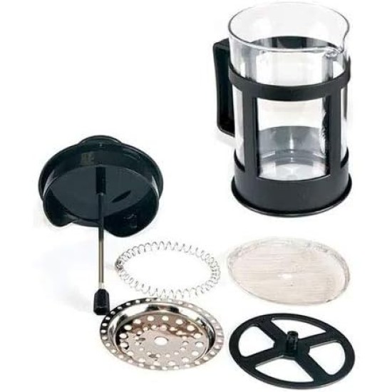 DRINK LAB 800 ml French Press Coffee Maker (5 Cups) Glass with Plastic Plunger for Gourmet Coffee French Press DRINK LAB 800 ml French Press Coffee Maker (5 Cups) Glass with Plastic Plunger for Gourmet Coffee French Press
