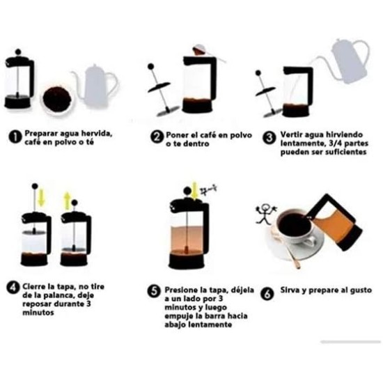 DRINK LAB 800 ml French Press Coffee Maker (5 Cups) Glass with Plastic Plunger for Gourmet Coffee French Press DRINK LAB 800 ml French Press Coffee Maker (5 Cups) Glass with Plastic Plunger for Gourmet Coffee French Press