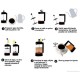 DRINK LAB 800 ml French Press Coffee Maker (5 Cups) Glass with Plastic Plunger for Gourmet Coffee French Press DRINK LAB 800 ml French Press Coffee Maker (5 Cups) Glass with Plastic Plunger for Gourmet Coffee French Press