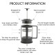 French Press Coffee Maker Travel & Camping Coffee Pot Double Walled Insulated Coffee & Tea Brewer Pot Cold Brew Heat Resistant Office Supplies with Superior Filtration Thoughtful Gifts (600ml) French Press Coffee Maker Travel & Camping Coffee Pot Double Walled Insulated Coffee & Tea Brewer Pot Cold Brew Heat Resistant Office Supplies with Superior Filtration Thoughtful Gifts (600ml)