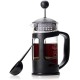 French Press Coffee and Tea Maker 350ml - Glass and Stainless Steel