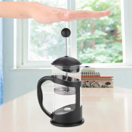 French Press Espresso and Tea Maker, Manual Milk Frother, Stainless Steel Filters, Maximum Flavor Coffee Brewer with Superior Filtration (600ML) French Press Espresso and Tea Maker, Manual Milk Frother, Stainless Steel Filters, Maximum Flavor Coffee Brewer with Superior Filtration (600ML)