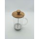 Glass French Press Tea Maker for Best Tasting Coffee and Tea, Borosilicate Glass, Wood, Stainless Steel (350ml) Glass French Press Tea Maker for Best Tasting Coffee and Tea, Borosilicate Glass, Wood, Stainless Steel (350ml)