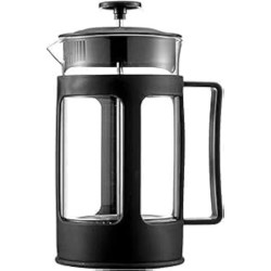 Homarket French Press Coffee and Tea Maker, Borosilicate Glass Coffee Press, Stainless Steel Filter, Durable and Heat Resistant (600ml,4 Cup))