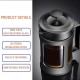 Kirmax Glass French Press Coffee Tea Maker, 600Ml Coffee Press, Borosilicate Glass with Heat Resistant Handle Kirmax Glass French Press Coffee Tea Maker, 600Ml Coffee Press, Borosilicate Glass with Heat Resistant Handle