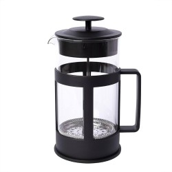 Professional French press Pyrex coffee/tea maker filter 350 ML (black) ٣٥٠ ملي فرينش برس فلتر بيركس لصنع القهوة/الشاي (أسود)