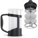 RAINBEAN French Press Coffee Maker with Stainless Steel Filter (1-3 Cups) RAINBEAN French Press Coffee Maker with Stainless Steel Filter (1-3 Cups)