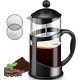 SKM-MX Virdrio French Press Coffee Maker and Teapot Plunger French Press Coffee Maker for Making Coffee and Tea Better Sharing a Gourmet Coffee 350ML/12oz/1 Cup SKM-MX Virdrio French Press Coffee Maker and Teapot Plunger French Press Coffee Maker for Making Coffee and Tea Better Sharing a Gourmet Coffee 350ML/12oz/1 Cup