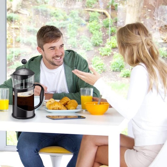 SKM-MX Virdrio French Press Coffee Maker and Teapot Plunger French Press Coffee Maker for Making Coffee and Tea Better Sharing a Gourmet Coffee 350ML/12oz/1 Cup SKM-MX Virdrio French Press Coffee Maker and Teapot Plunger French Press Coffee Maker for Making Coffee and Tea Better Sharing a Gourmet Coffee 350ML/12oz/1 Cup