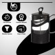 hanso French Press Coffee & Tea Maker for Home, Office, or On-the-Go - Heat-Resistant & Compact Design (Black, 600 ML)