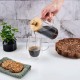 hanso French Press Coffee & Tea Maker for Home, Office, or On-the-Go - Heat-Resistant & Compact Design (Black, 600 ML)