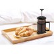 hanso French Press Coffee & Tea Maker for Home, Office, or On-the-Go - Heat-Resistant & Compact Design (Black, 600 ML)