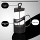 hanso French Press Coffee & Tea Maker for Home, Office, or On-the-Go - Heat-Resistant & Compact Design (Black, 600 ML)