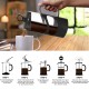 hanso French Press Coffee & Tea Maker for Home, Office, or On-the-Go - Heat-Resistant & Compact Design (Black, 600 ML)