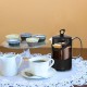 hanso French Press Coffee & Tea Maker for Home, Office, or On-the-Go - Heat-Resistant & Compact Design (Black, 600 ML)