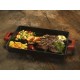 Lava grill pan cast iron, rectangle 26x32cm. self-handled. enamel 1 coat, 1 fire. Lava grill pan cast iron, rectangle 26x32cm. self-handled. enamel 1 coat, 1 fire.