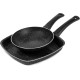 Lazord granite grill pan set - 2 piece - 27,22 - black Lazord granite grill pan set - 2 piece - 27,22 - black