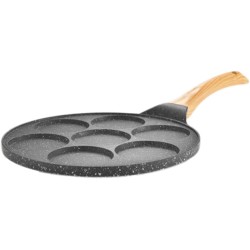 Pancake Granite Grill Pan 7 Holes. 7 Eyes Granite Pancake Pan