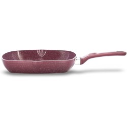 Top Chef square granit grill size 28 burgandy