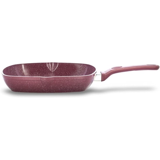 Top Chef square granit grill size 28 burgandy Top Chef square granit grill size 28 burgandy